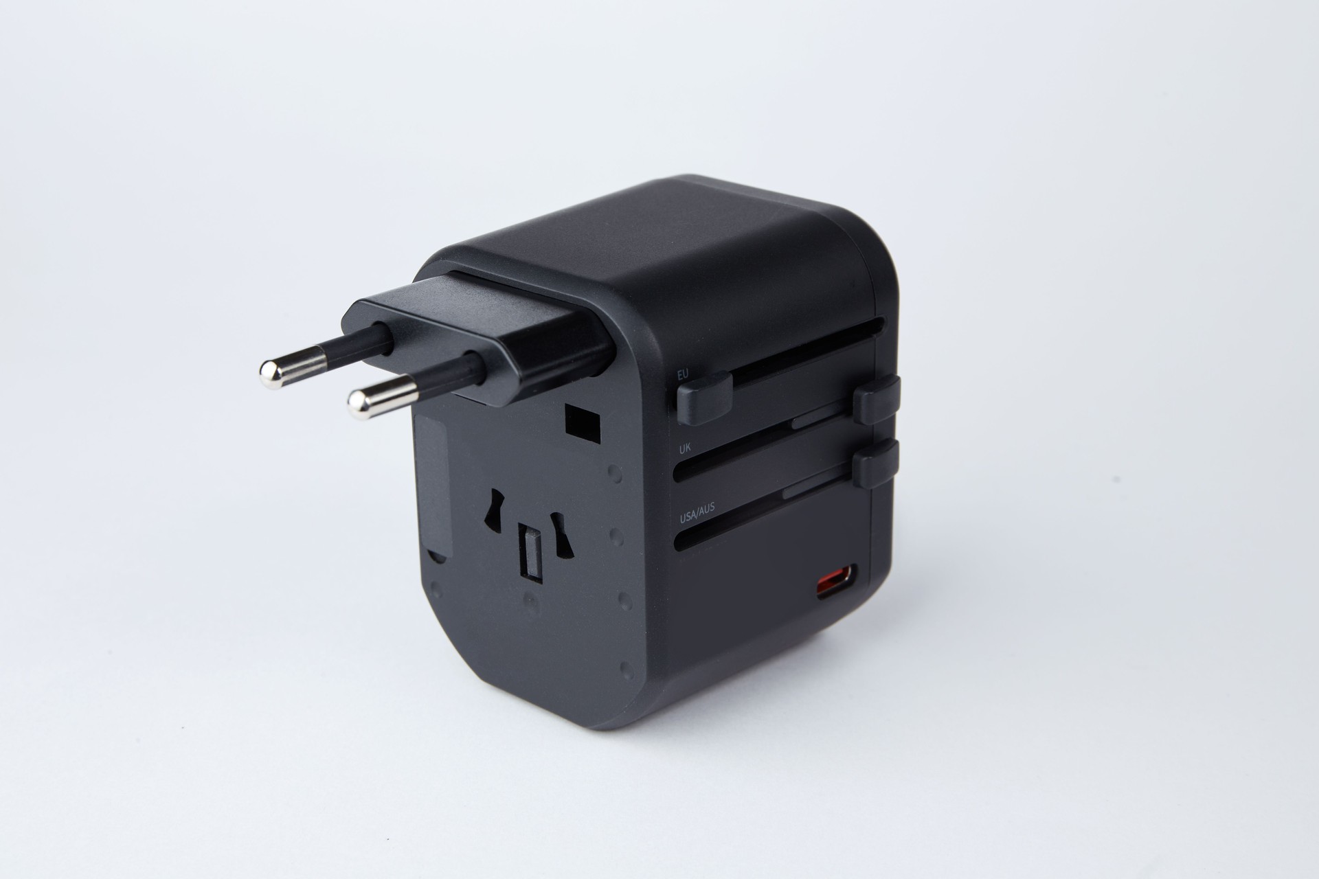 Universal adapter isolated on white background