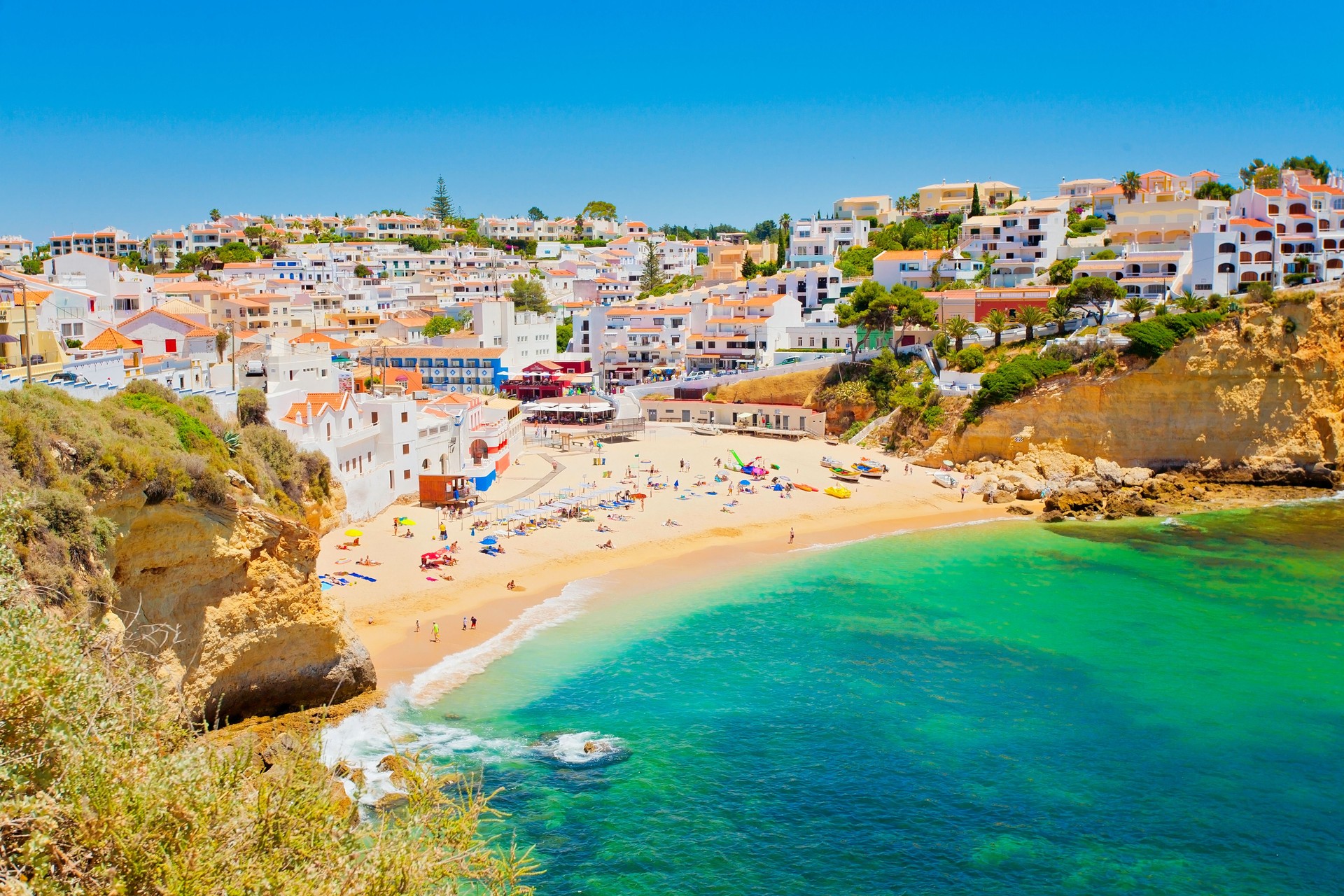 Wunderschönes Dorf Carvoeiro in der Algarve, Portugal